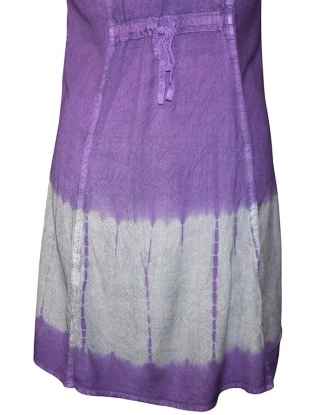 RAYA SUN Boho Summer Dress Sz S Tie Dye Hippie Sundress Coverup Beachy Coastal - Picture 8 of 11